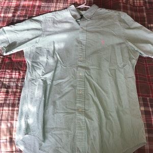 Seer-Sucker Button Down Polo